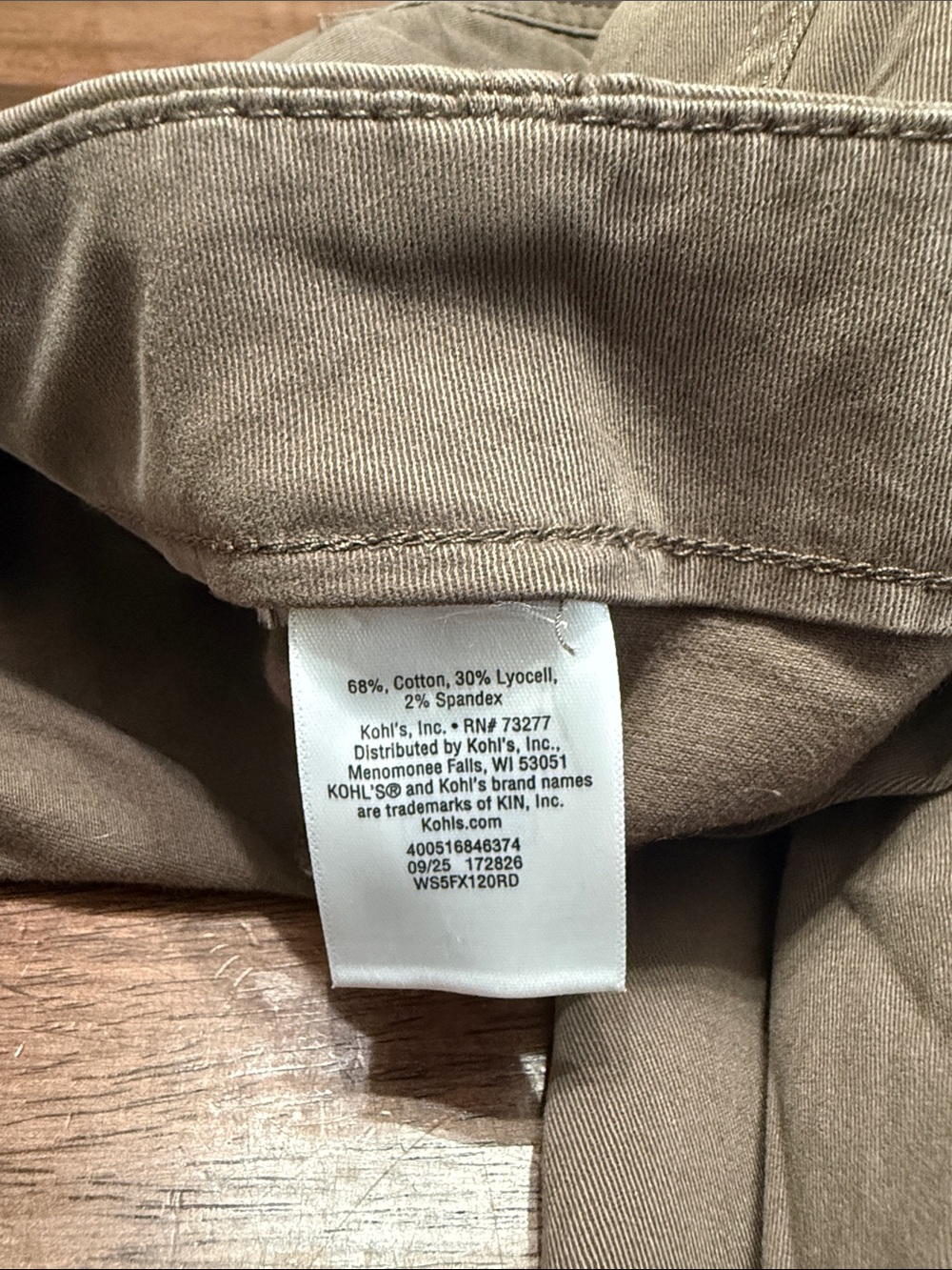 Sonoma wide leg high rise stretch utility pants - Picture 8 of 9